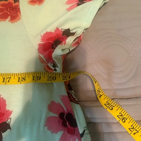 Mint green LulaRoe Jesse Floral Print Dress - Picture 3 of 5